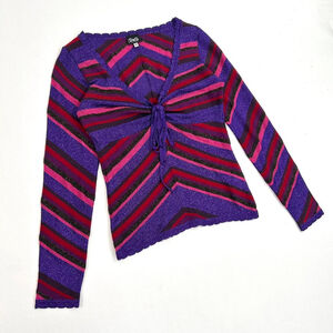 2005 D&G purple striped glittery long sleeve